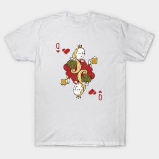 Red heart beer queen. T-Shirt